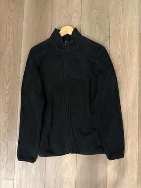 Uniqlo Black Full-Zip Fleece Jacket